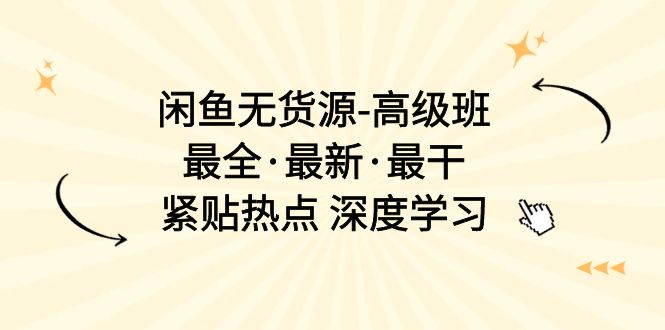 10886期闲鱼无货源高级班 17节课深度解析 实战热点全攻略-九零创业网