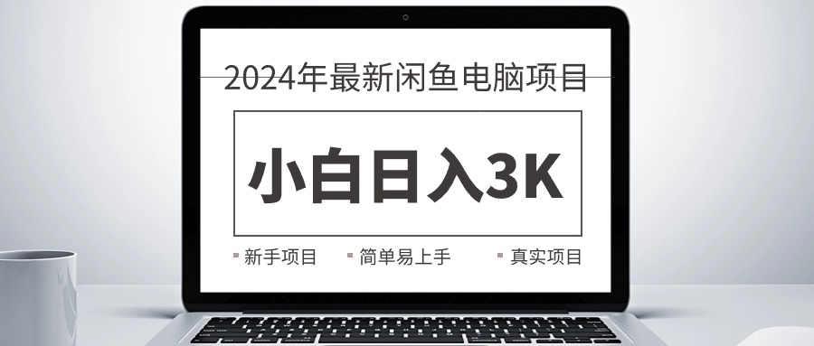 2024闲鱼电脑项目揭秘 小白日赚3K+ 实战教学指南-九零创业网