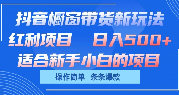 抖音橱窗新玩法 单日轻松赚千单 爆款秘籍速来学-九零创业网