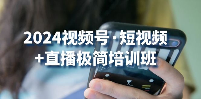 2024视频号风口来袭 短视频+直播培训 流量红利速抢学-九零创业网