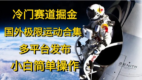 10745期冷门极限运动 多平台发布 小白轻松上手-九零创业网