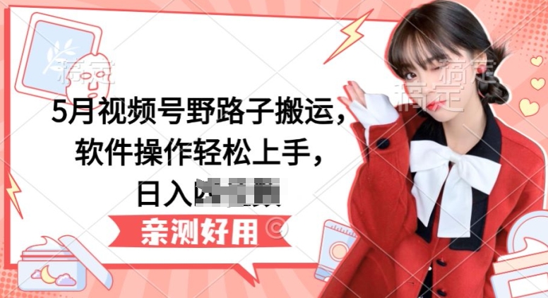 视频号搬运轻松入门 软件操作日赚百元攻略-九零创业网