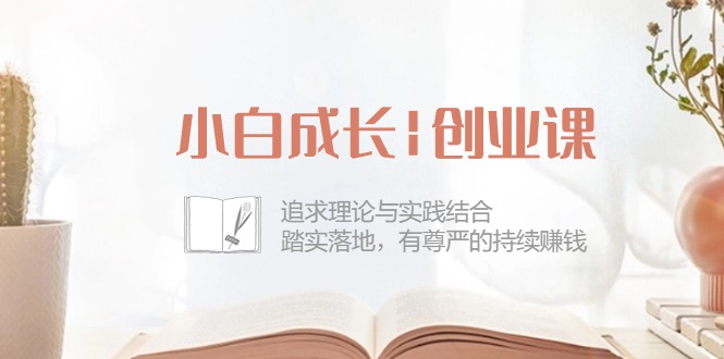 小白创业课 理论与实践结合 稳健赚钱之道-九零创业网