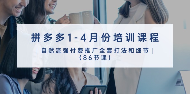 拼多多1 4月培训精华 86节付费推广全攻略速成-九零创业网