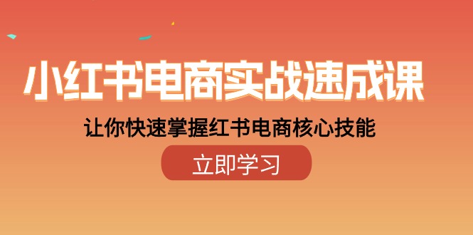 小红书电商28天速成秘籍 核心技能一网打尽-九零创业网