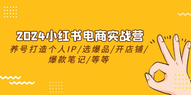 2024小红书电商实战营 打造爆款笔记 开启电商新篇章-九零创业网
