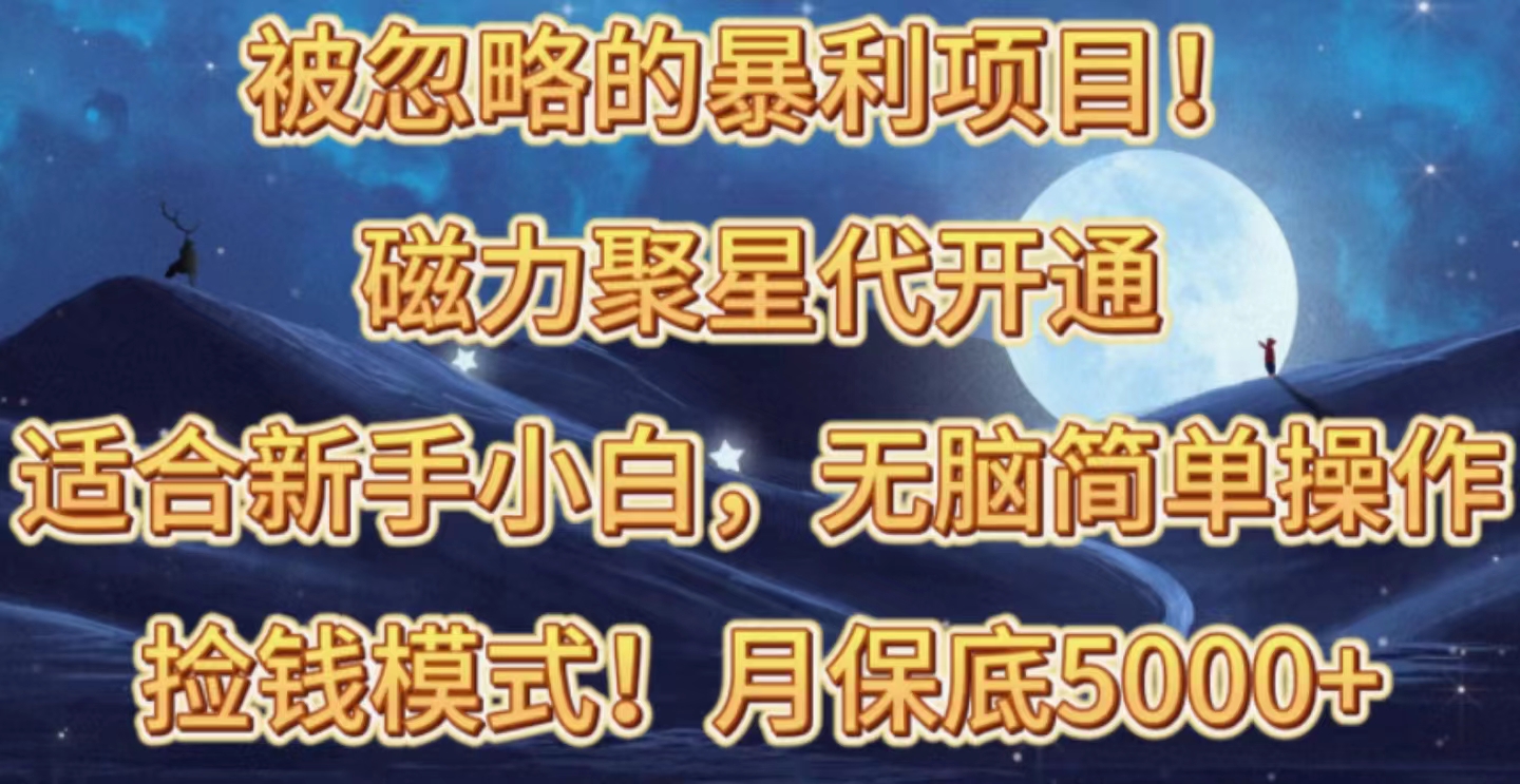 磁力聚星代开通新商机 月入五千轻松赚-九零创业网