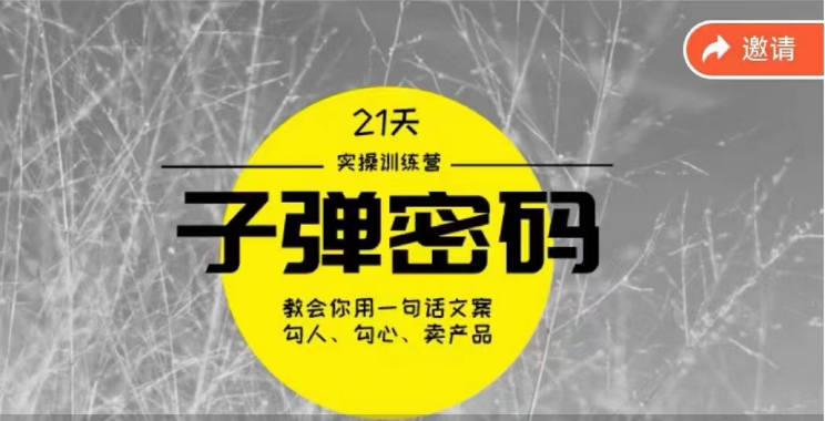 21天解锁子弹密码 文案大师策略一网打尽