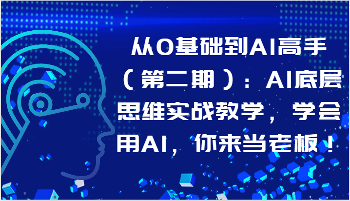 从零到AI大师 实战教学 老板必备AI技能
