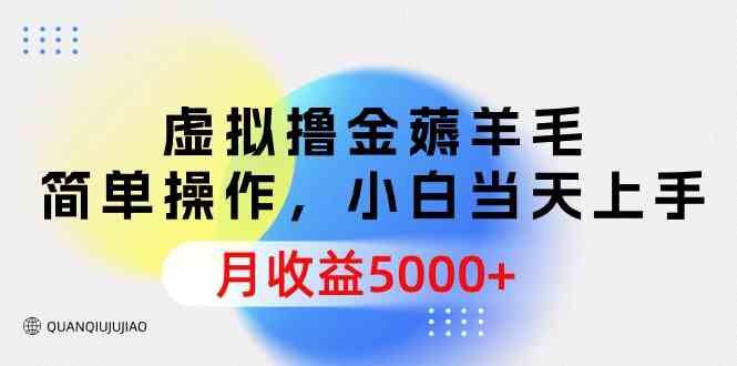 轻松上手 小白月入5000+ 虚拟撸金攻略揭秘-九零创业网
