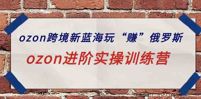 ozon跨境新机遇 俄罗斯市场赚翻天 进阶训练营启航-九零创业网