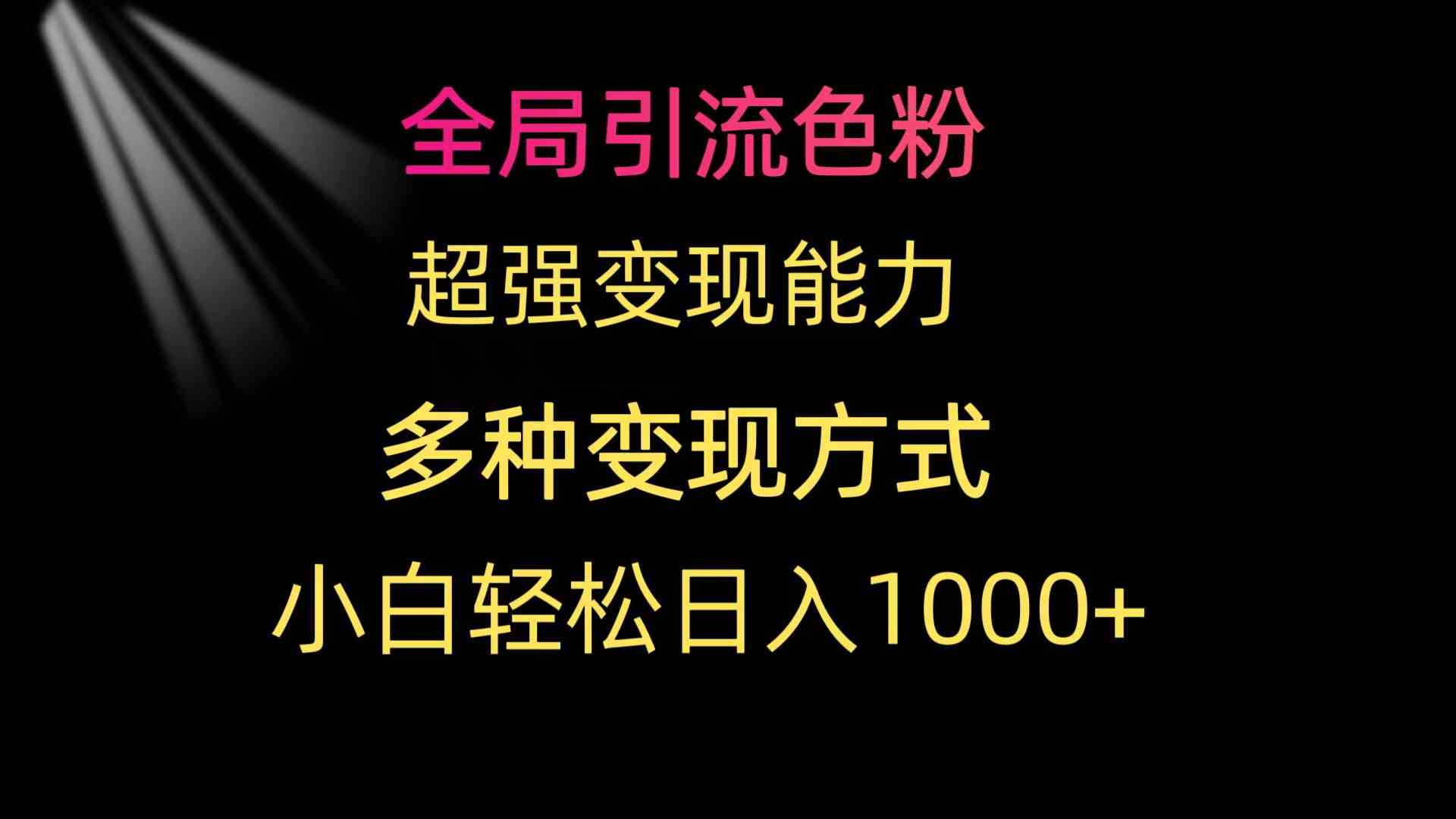 9680期引流神器 小白日赚千+ 多种变现攻略-九零创业网
