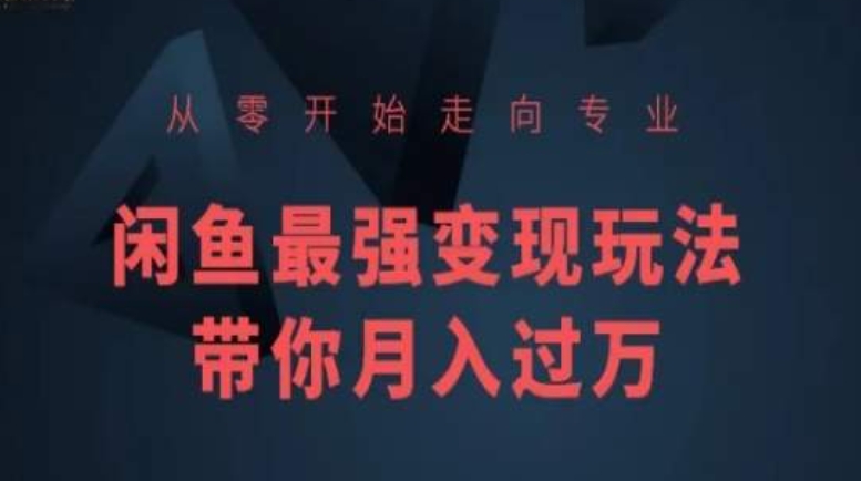 闲鱼新手变现实战 月入过万秘籍大公开-九零创业网