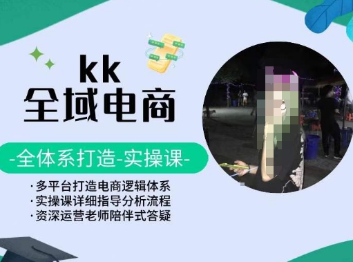 KK电商实操全课 多平台构建电商逻辑体系精讲-九零创业网