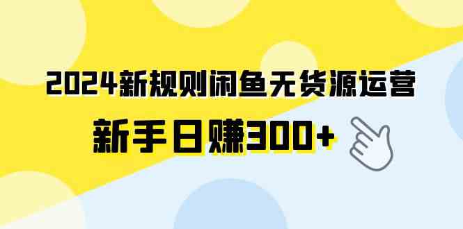 2024闲鱼新规无货源 新手轻松日赚300+-九零创业网