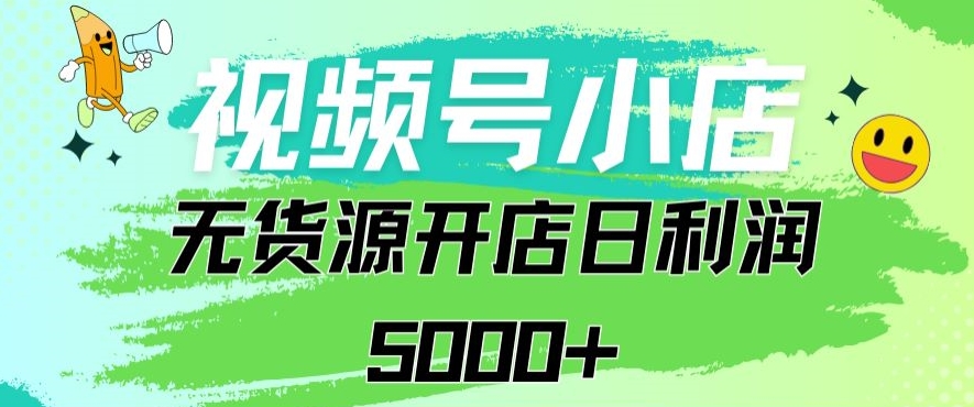 视频号无货源小店 日订单破千 月入过万 稳赚5000+-九零创业网