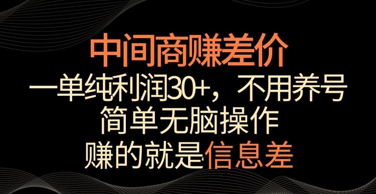 信息差赚钱秘籍 日入千元的中间商差价术-九零创业网