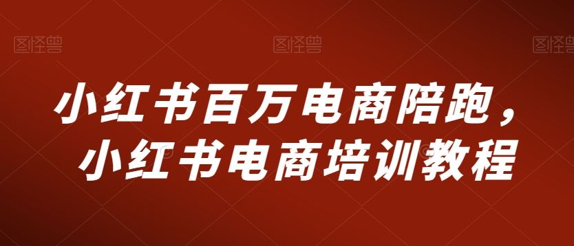 小红书电商新攻略 百万陪跑 培训教程揭秘-九零创业网