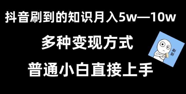 抖音知识变现攻略 小白2小时日入2000+-九零创业网