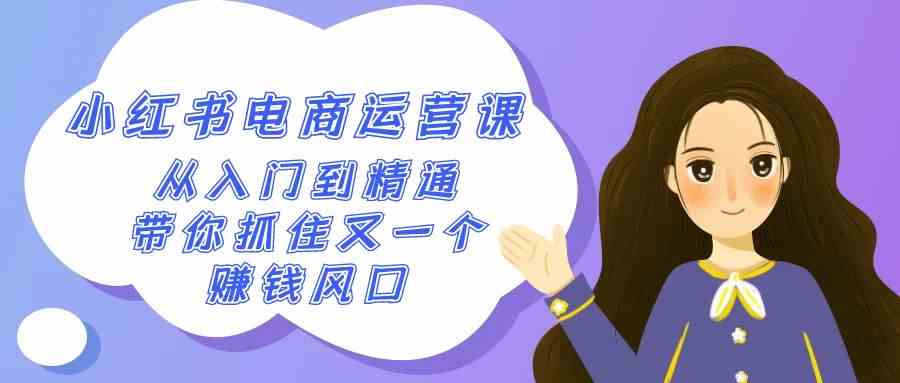 2024小红书电商课 50节精通指南 风口赚钱新机遇-九零创业网