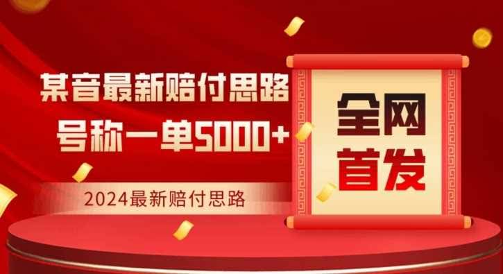 全网独家揭秘 2024抖音赔付项目 一单5000+保姆级教程-九零创业网