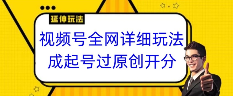 视频号全攻略 原创起号 日入300+ 揭秘高效玩法-九零创业网