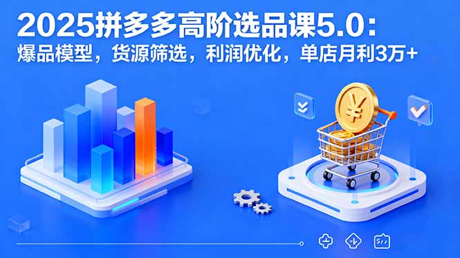 2025拼多多高阶选品课5.0 打造月入3万+爆款秘籍-九零创业网
