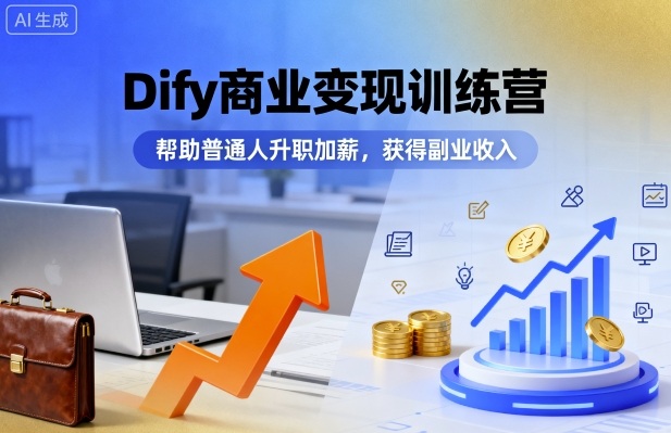 Dify训练营 助你职场飞跃 副业增收两不误-九零创业网