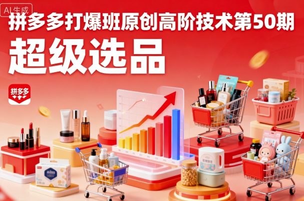 拼多多第50期 揭秘超级选品高阶秘籍-九零创业网
