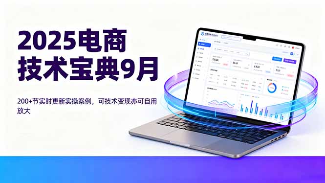 2025电商技术宝典 200+实操案例 实时更新 变现自用两相宜-九零创业网