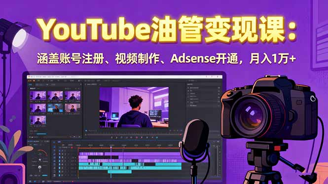 2025油管变现攻略 注册 制作  Adsense 月入过万教程速成-九零创业网