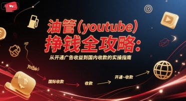 油管赚钱攻略 广告收益开通及国内收款实操-九零创业网