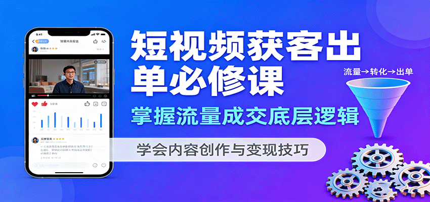 短视频流量变现秘籍 解锁内容创作与成交之道-九零创业网