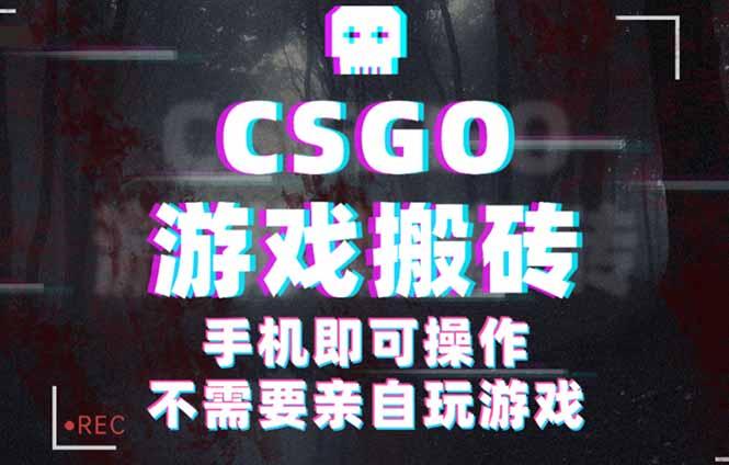 CSGO挂机捡漏 日赚500+ 年底高峰手机操作 上车吃肉-九零创业网