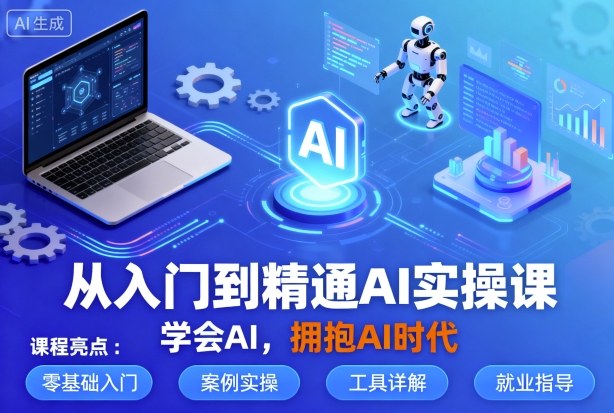 从零起步 AI达人养成记 拥抱智能未来-九零创业网