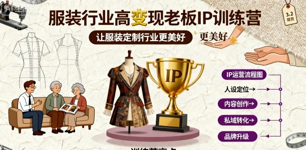 打造高变现服装老板IP 共筑定制行业新辉煌-九零创业网