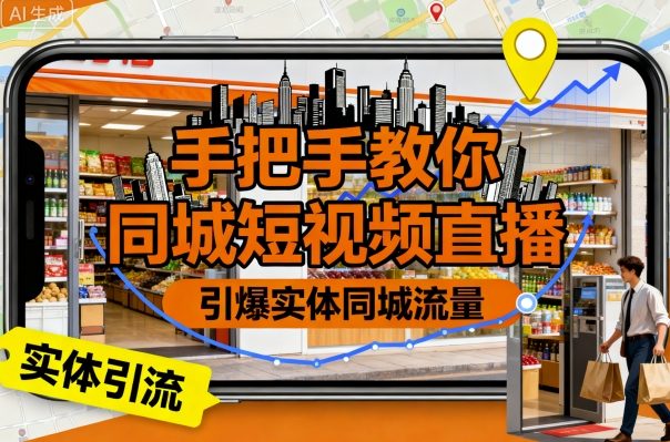 同城短视频直播实战指南 手把手引爆实体店流量-九零创业网
