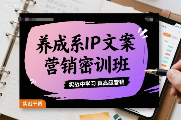 实战养成系IP 解锁高级营销秘籍-九零创业网