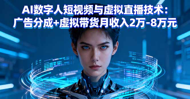 AI数字人直播带货 月入2 8万 广告分成新风口-九零创业网