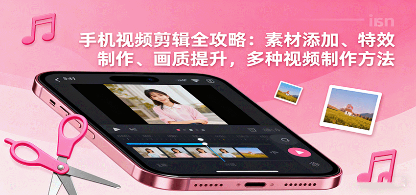 手机视频剪辑全攻略 素材巧用 特效升级 画质优化 多技巧打造精彩视频