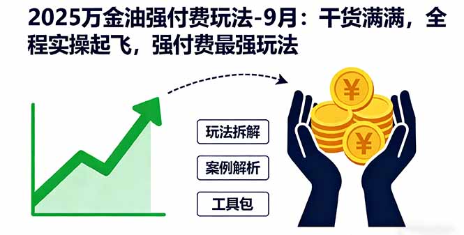 2025万金油付费攻略 9月实操起飞 最强玩法揭秘-九零创业网