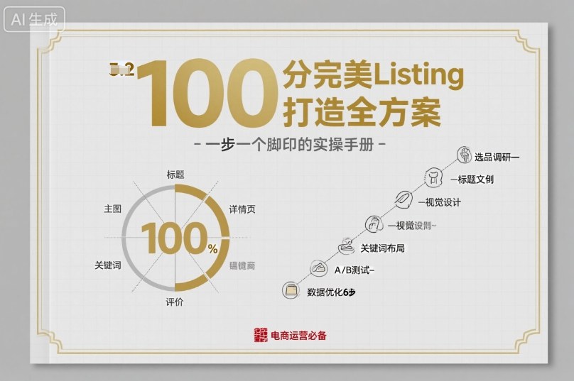 打造100分完美Listing 标题精炼20字 一步一个脚印 成就卓越商品描述