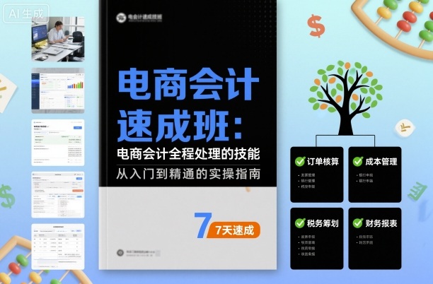 电商会计速成班 掌握全程处理核心技能