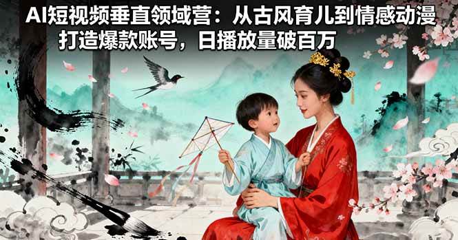 古风育儿热浪来袭 情感动漫爆款崛起 百万播放量账号养成记-九零创业网