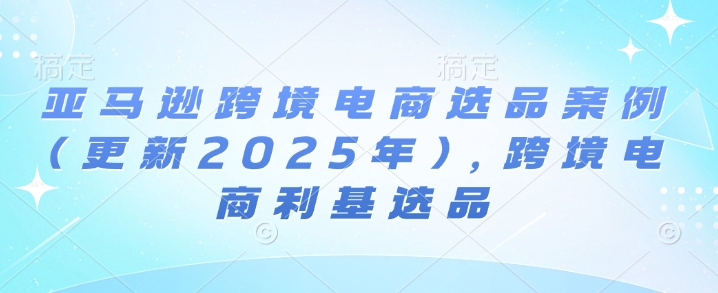 2025年亚马逊跨境电商利基选品新案例解析-九零创业网