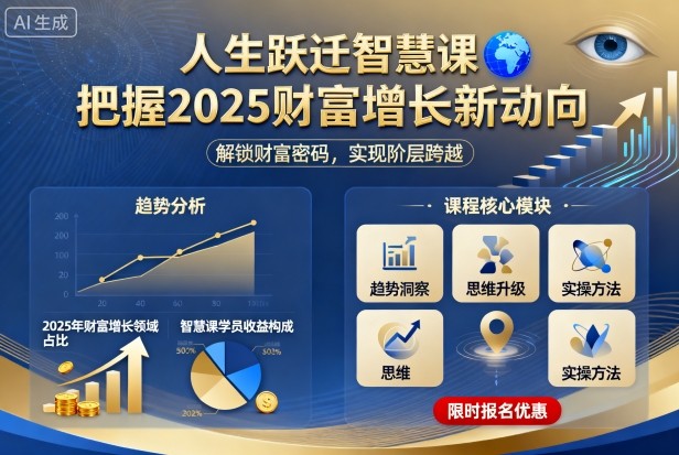 2025财富跃迁新航向 揭秘财富增长新动向-九零创业网