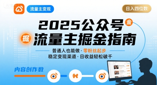 2025流量主新攻略 日入四千 普通人变现秘籍-九零创业网