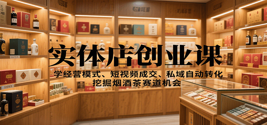 烟酒茶创业新攻略 模式经营+短视频成交 私域转化赢商机-九零创业网