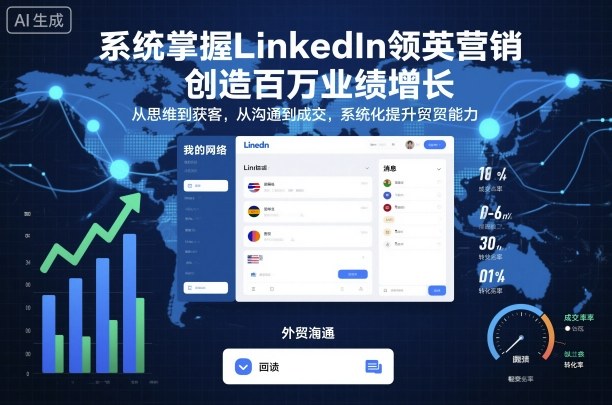 领英营销全攻略 外贸业绩翻倍 系统提升外贸高手-九零创业网
