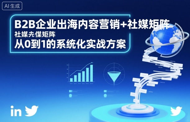 B2B出海 社媒矩阵+内容营销 构建系统化实战攻略-九零创业网